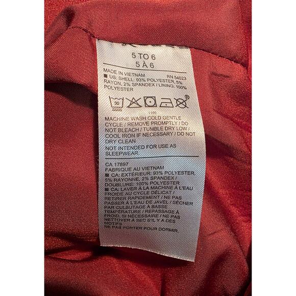 Janie & Jack Puff Sleeve Jacket Size 5/6 Color Golden Gate - Picture 4 of 5